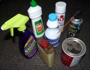 potential sources of indoor air pollution. Photo by Bet Zimmerman.
