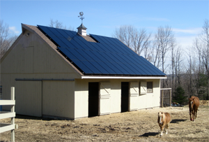 Wesler solar installation. Lee Wesler photo